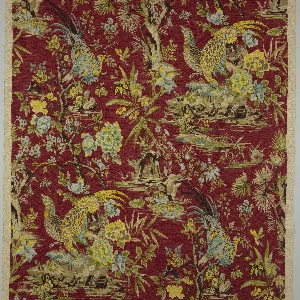 Textile, Golden Pheasant, ca. 1920