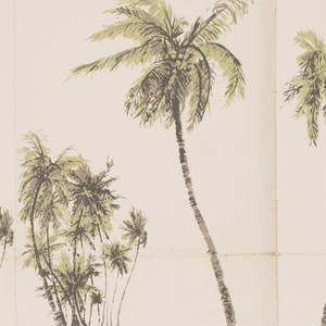 Mural Miniature, Dorado Palm Trees, 1952
