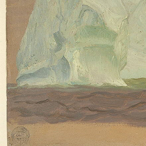 Drawing, Floating Icebergs Under Cloudy Skies, June or July 1859