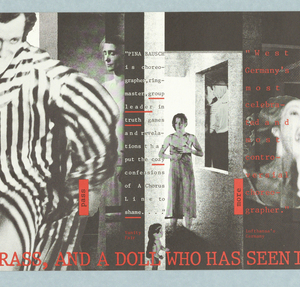 Poster, "Pina Bausch...An Earthen, 1984