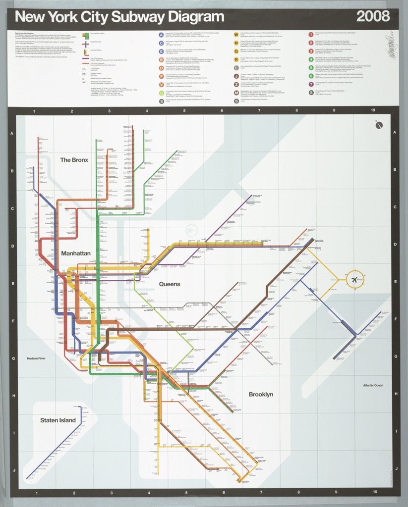 Map, New York City Subway Map