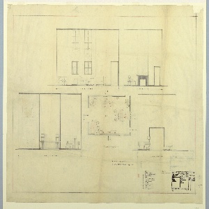Drawing, Floor Plan and Elevation, 1932