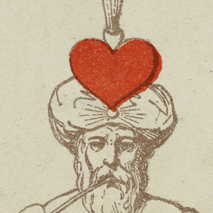 Playing Card, Three of Hearts, late 19th century