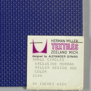 Sample, Small Circles, 1967