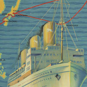 Poster, Canadian Pacific Steamships: White Empress of the Pacific, 1930