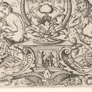 Print, Ornament Panel Inscribed "Victoria Augusta", ca. 1507