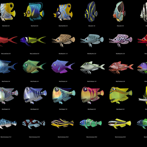 Concept Art, Miscellaneous Fish, Finding Nemo, 2003