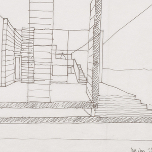Drawing, Sketch of Multiple Elevations, Make It Right, New Orleans, LA, March 4, 2009