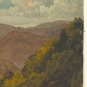 Drawing, Landscape in Jamaica, West Indies, May–August 1865