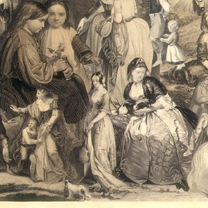 Print, Untitled Montage of Figures in Landscapes, 1850–60