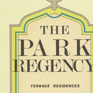Drawing, Design for Map of Park Regency Condominium, Houston, Texas, USA, 1981
