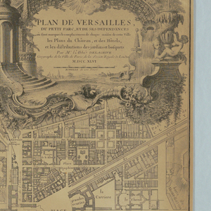 Print, Plan of Gardens at Versailles, 1746