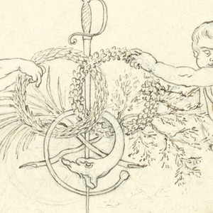 Drawing, Design for a Vignette, 1825–1850