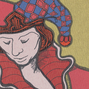 Card, "Le Mat" from Linweave Tarot Deck, 1967
