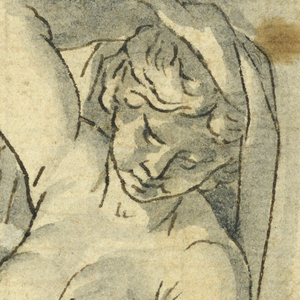 Drawing, Two Robed Women, 17th–19th century