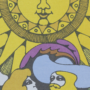Card, "XVIIII, Le Soleil" from Linweave Tarot Deck, 1967