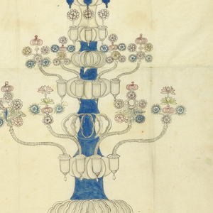 Drawing, Design for a Lighting Fixture, 1815–22