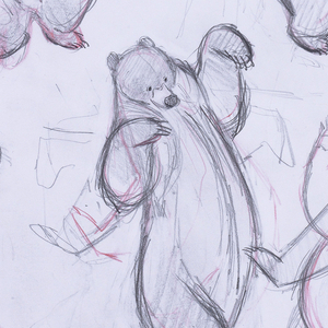 Concept Art, Mum Bear Animation Thumbnails, Brave, 2012