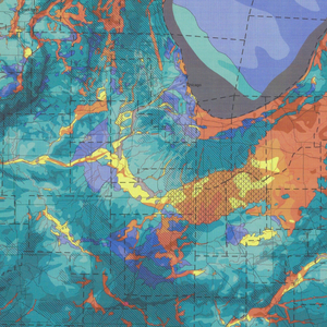 Map, Map of Lake Michigan area