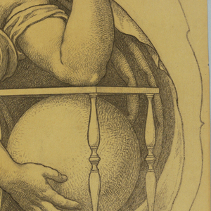 Drawing, Cartoon for Mosaic: Wisconsin State Capitol, "Liberty", 1912