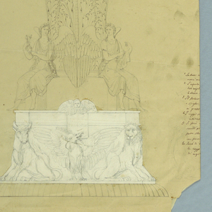 Drawing, Design for Monstrance, 1820–40