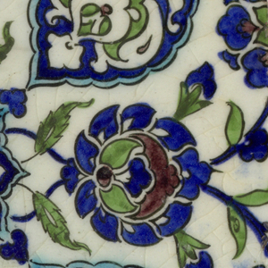 Wall Tile (Ottoman Empire (present day Syria)), late 16th–early 17th century