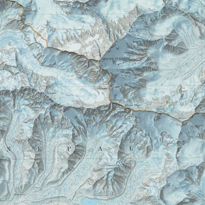 Map, Mount Everest