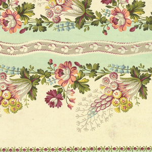 Drawing, Ornamented stripes and flower bands