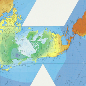 Map, Fuller projection, dymaxi