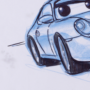 Concept Art, Sally, Cars, 2006