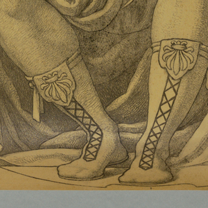 Drawing, Cartoon for Mosaic: Wisconsin State Capitol, "Government", 1912