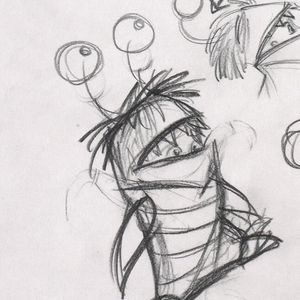Concept Art, Boo in Costume, Monsters, Inc., 2001