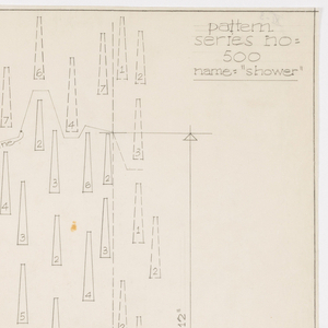 Drawing, Textile Design: Shower, no. 500, 1958