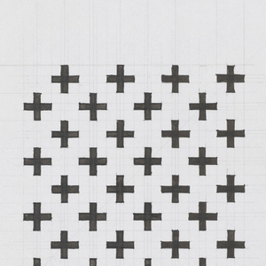 Drawing, Textile Designs: Circles, Dumbells, Pepitas, Plusses, 1960–61