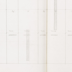 Drawing, Textile Design: Rods, nos. 408-409, 1959