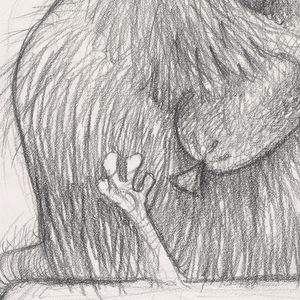 Concept Art, Emile with Sausage, Ratatouille, 2007