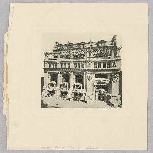 Print, Title page for group of drawings for a hotel in Newport RI