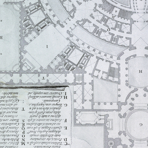 Print, Plan of an imaginary ancient seat of learning, 1750