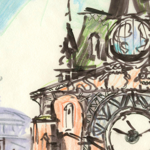 Concept Art, School of Scaring, Monsters University, 2013