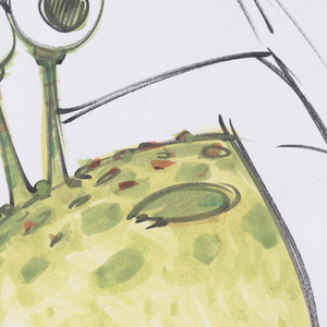 Concept Art, Mike and Archie, Monsters University, 2013