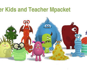 Model Packet, Monster Kids and Teacher, Monsters University, 2013
