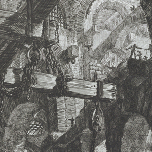 Print, Carceri Series, Plate V, 1745