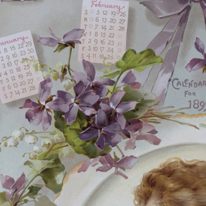Chromolithograph Print, Advertisement calendar, 1899