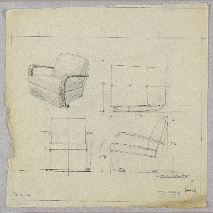 Drawing, Armchair