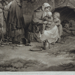 Print, The Gipsies Tent (sic) (after G. Marland), 1793