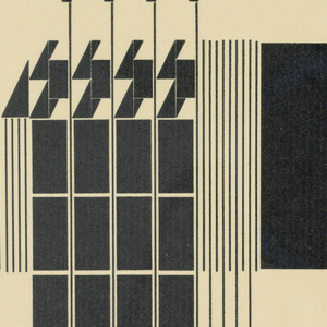 Graphic Design Material, Black and whit eimage of lines and geometric patterns, before 1955
