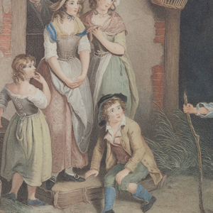 Print, A Shipwreck Sailor Boy Telling his Tale at a Cottage Door