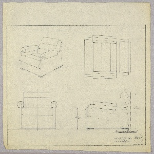 Drawing, Armchair