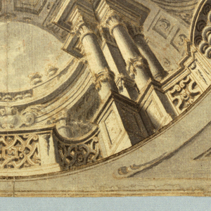Drawing, Design for a Painted Oblong Ceiling, 1700–25