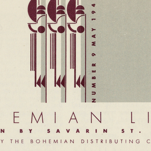 Newsletter, Design for Bohemian Life Newsletter, May 9, 1940, 1940